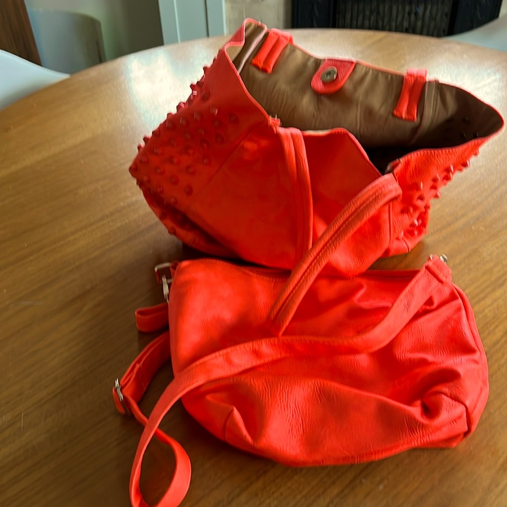 Browns 3 in 1 coral neon bags
